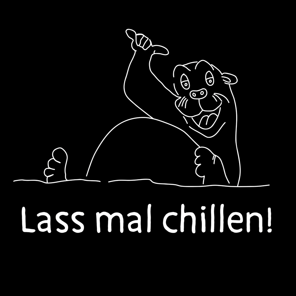LASS MAL CHILLEN OTTER - Bio Sweatshirt Unisex