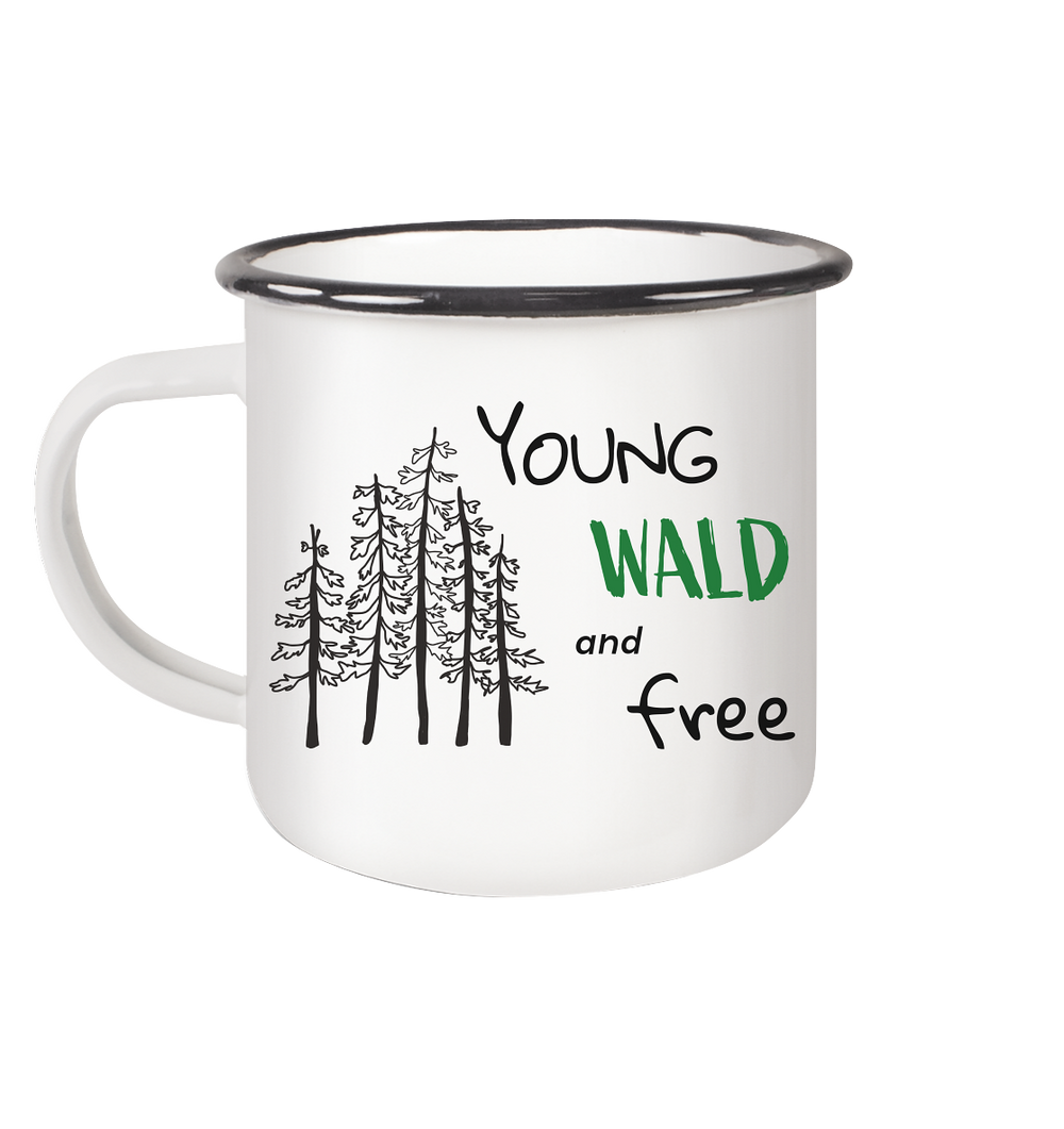 YOUNG WALD  - Emaille Tasse
