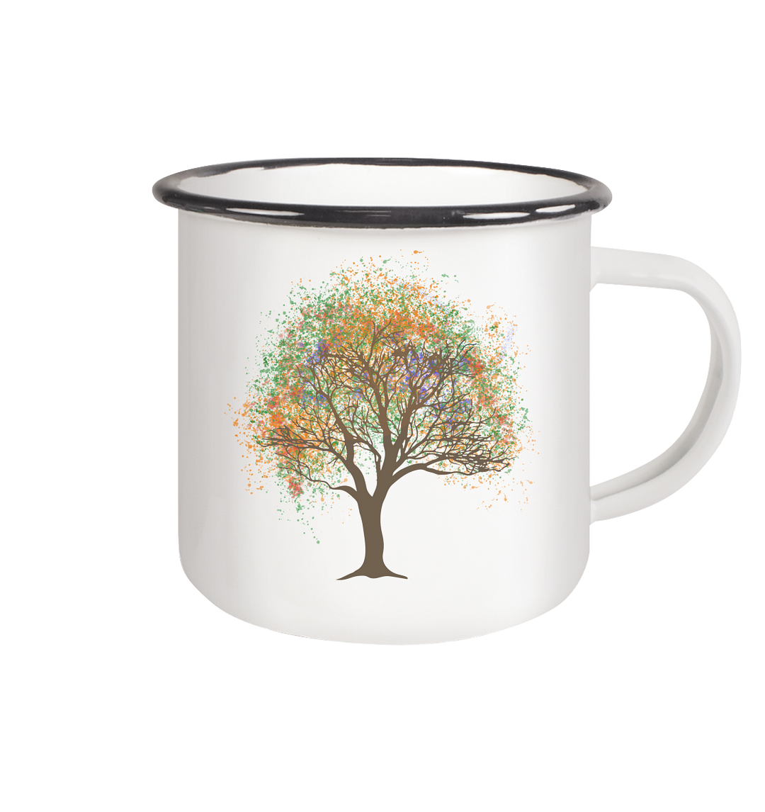 ZAUBERBAUM - Emaille Tasse (Black)