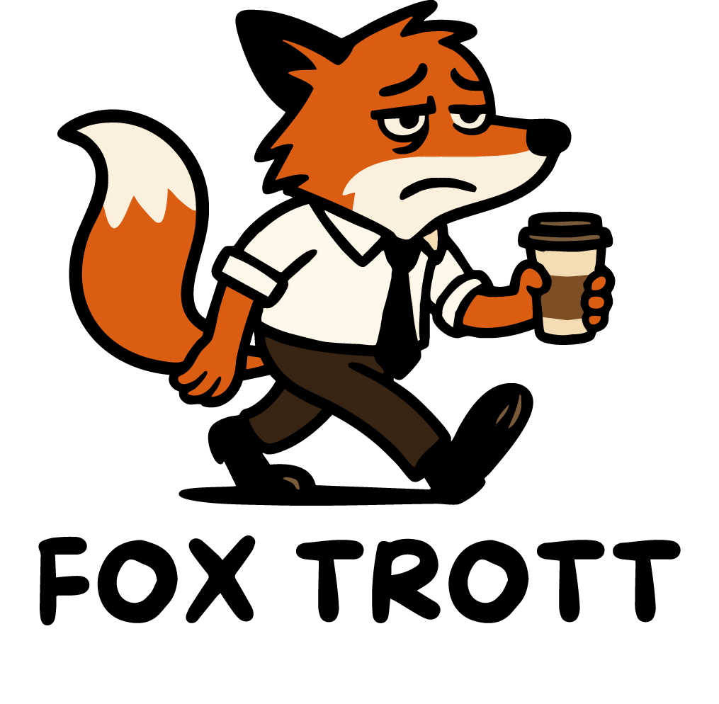 FOX TROTT (Brustdesign) - Herren Bio T-Shirt