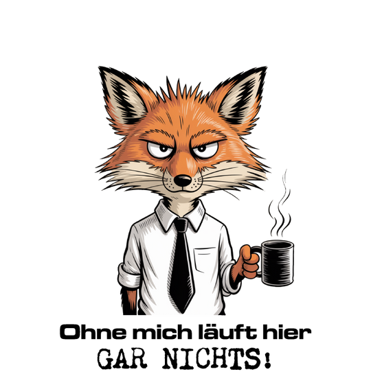 OHNE MICH LÄUFT NICHTS - Bio Sweatjacke Unisex