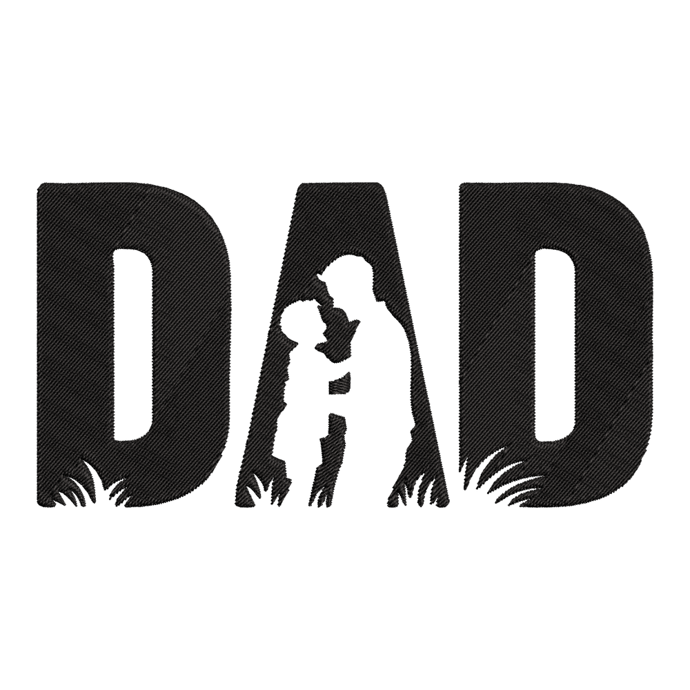 DAD - Sohn (gestickt) - Bio Hoodie Unisex