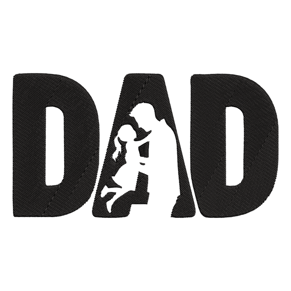DAD - Tochter (gestickt) - Bio Hoodie Unisex