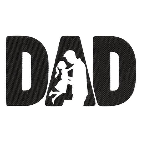 DAD - Tochter (gestickt) - Bio Hoodie Unisex