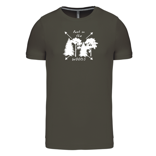 LOST IN THE WOODS - Herren Basic T-Shirt