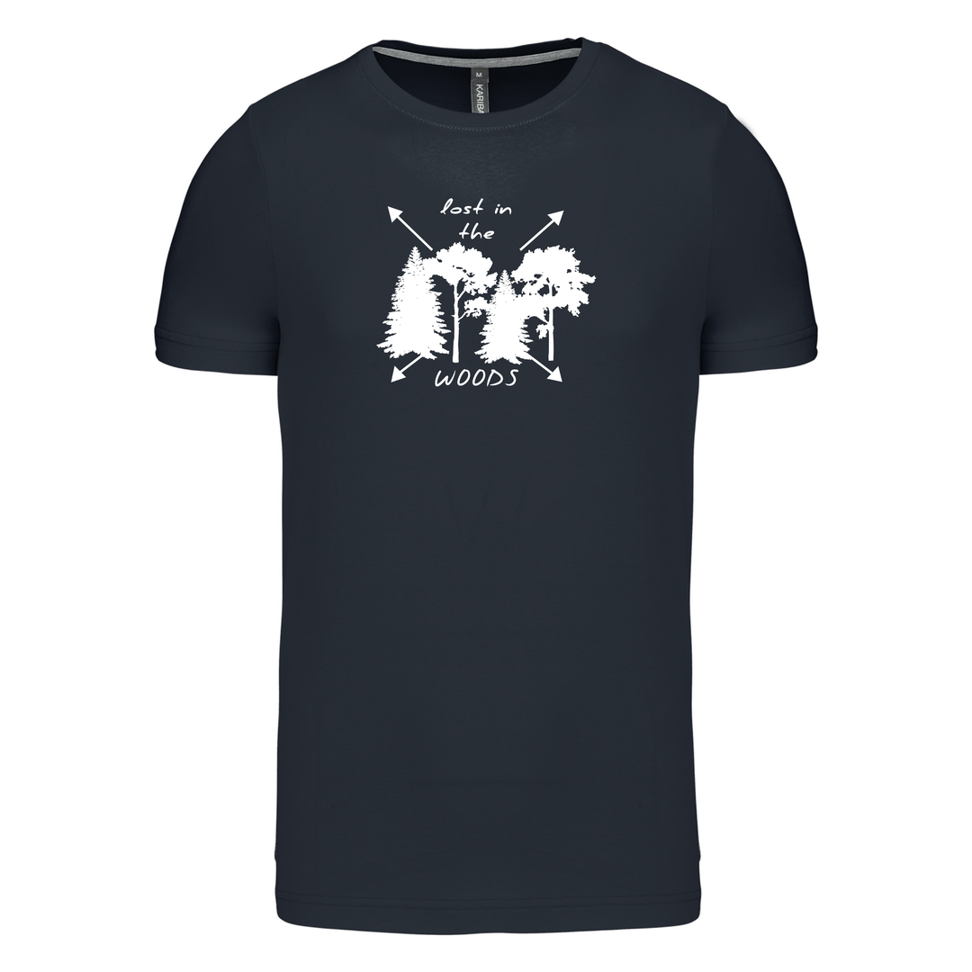 LOST IN THE WOODS - Herren Basic T-Shirt