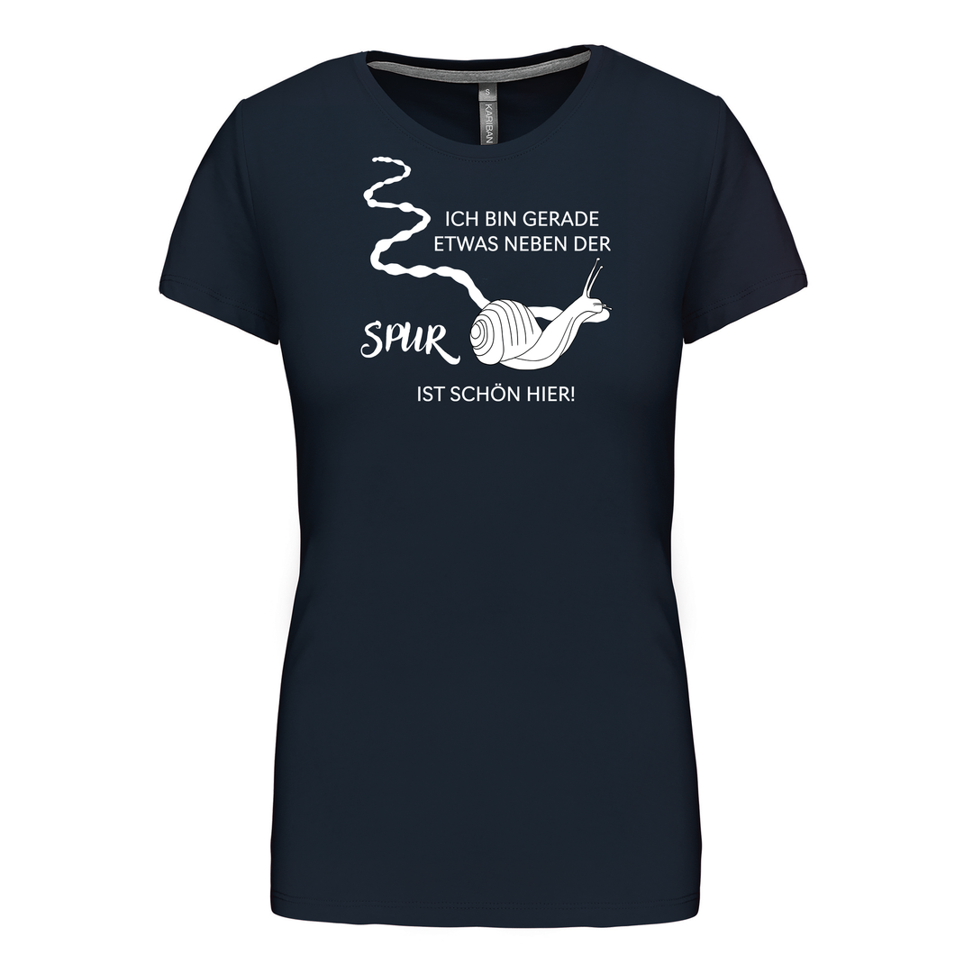 NEBEN DER SPUR SCHNECKE - Damen Basic T-Shirt