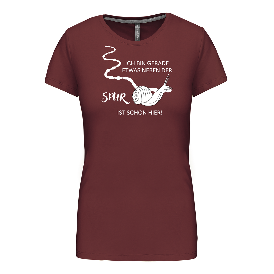 NEBEN DER SPUR SCHNECKE - Damen Basic T-Shirt