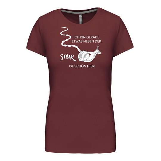 NEBEN DER SPUR SCHNECKE - Damen Basic T-Shirt