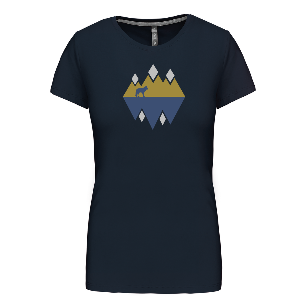 WOLF IM WALD - Damen Basic T-Shirt