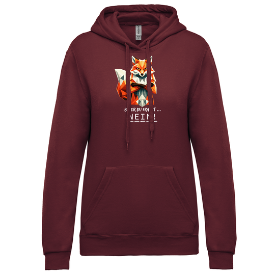 FUCHS NEIN - Damen Hoodie