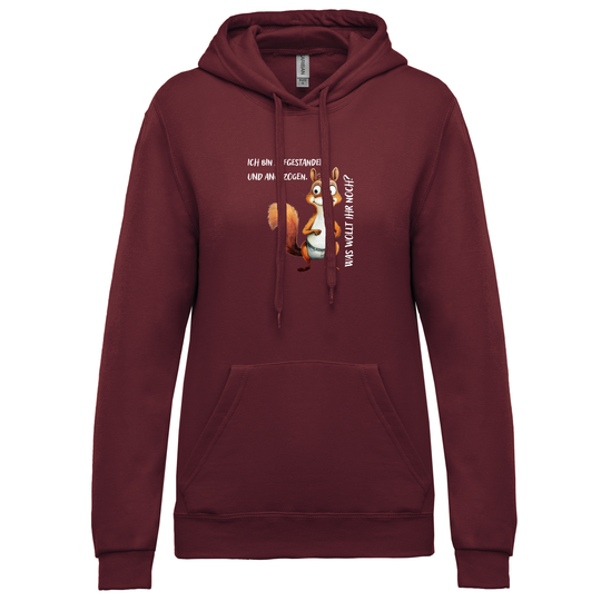 STREIFENHÖRNCHEN - Damen Hoodie