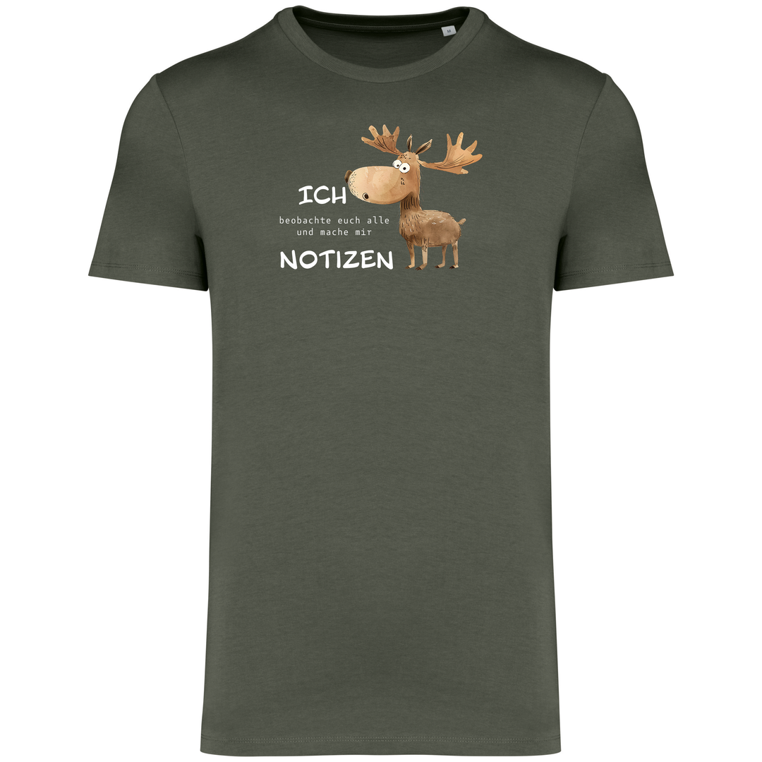 ELCH MACHT NOTIZEN - Herren Bio T-Shirt