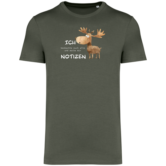 ELCH MACHT NOTIZEN - Herren Bio T-Shirt