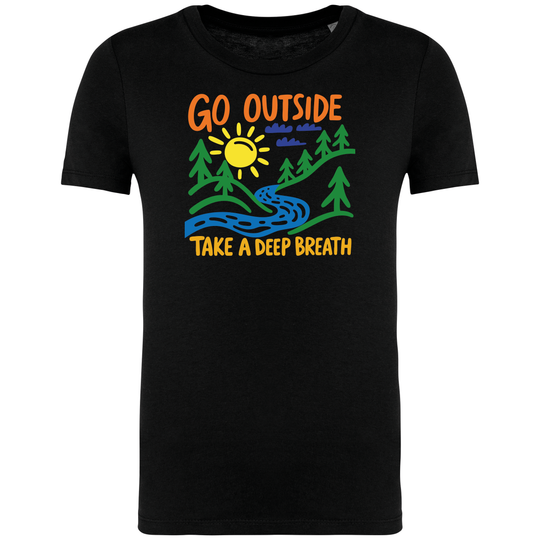 GO OUTSIDE - Kinder Bio T-Shirt