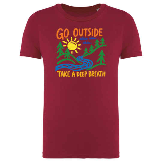 GO OUTSIDE - Kinder Bio T-Shirt