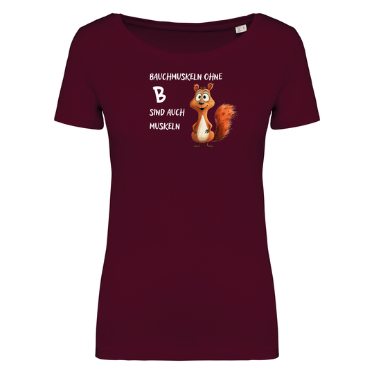 BAUCHMUSKELN - Damen Bio T-Shirt