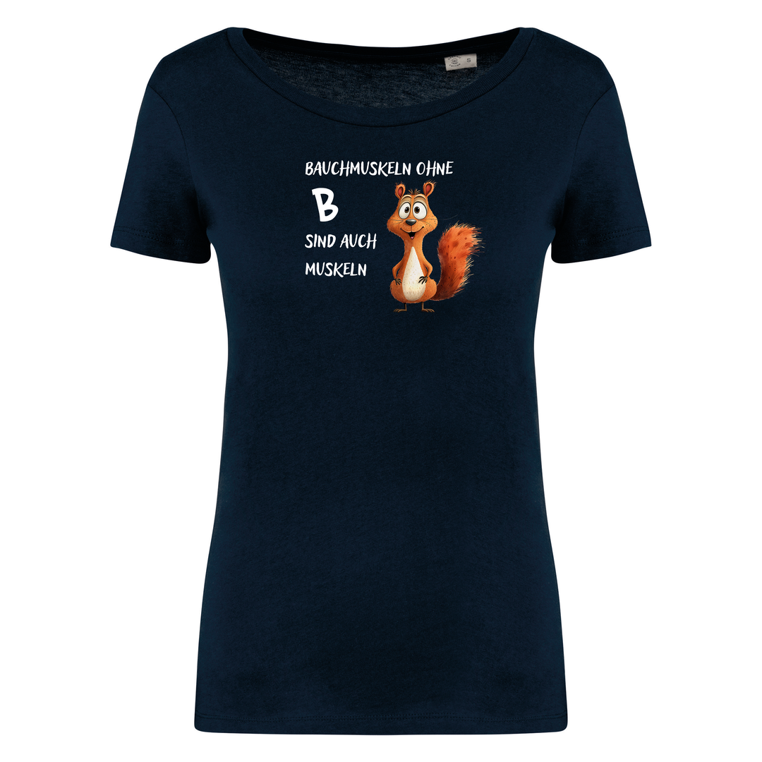 BAUCHMUSKELN - Damen Bio T-Shirt