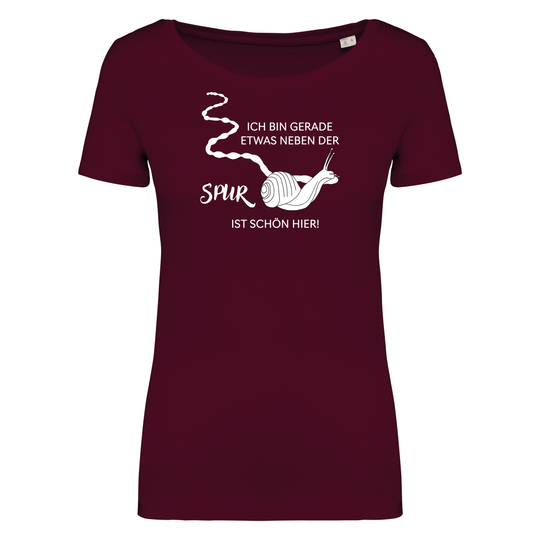 NEBEN DER SPUR SCHNECKE - Damen Bio T-Shirt