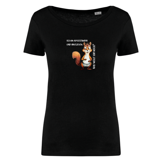 STREIFENHÖRNCHEN - Damen Bio T-Shirt