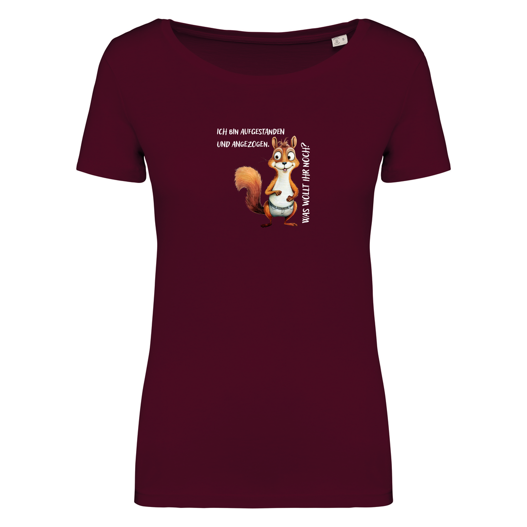 STREIFENHÖRNCHEN - Damen Bio T-Shirt