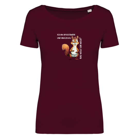 STREIFENHÖRNCHEN - Damen Bio T-Shirt