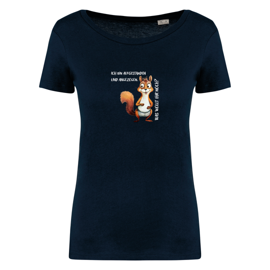 STREIFENHÖRNCHEN - Damen Bio T-Shirt