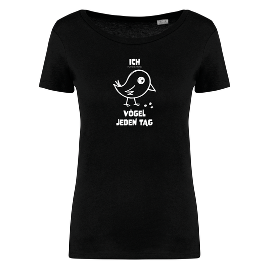 VÖGEL FÜTTERN - Damen Bio T-Shirt