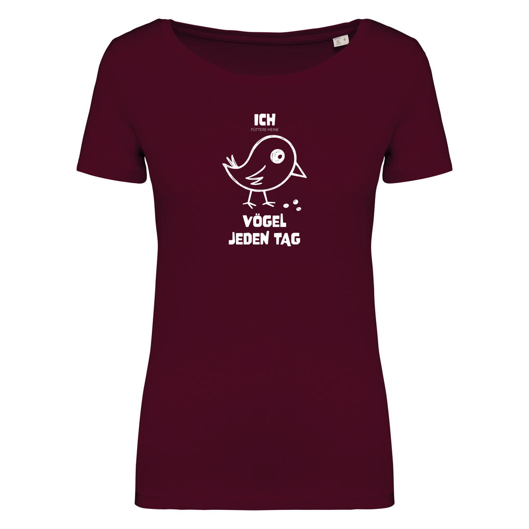 VÖGEL FÜTTERN - Damen Bio T-Shirt