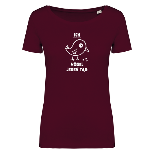 VÖGEL FÜTTERN - Damen Bio T-Shirt