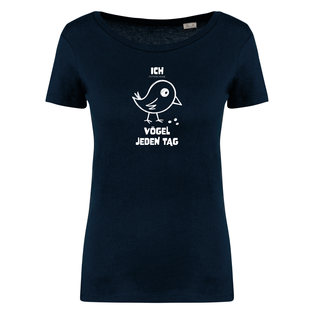 VÖGEL FÜTTERN - Damen Bio T-Shirt