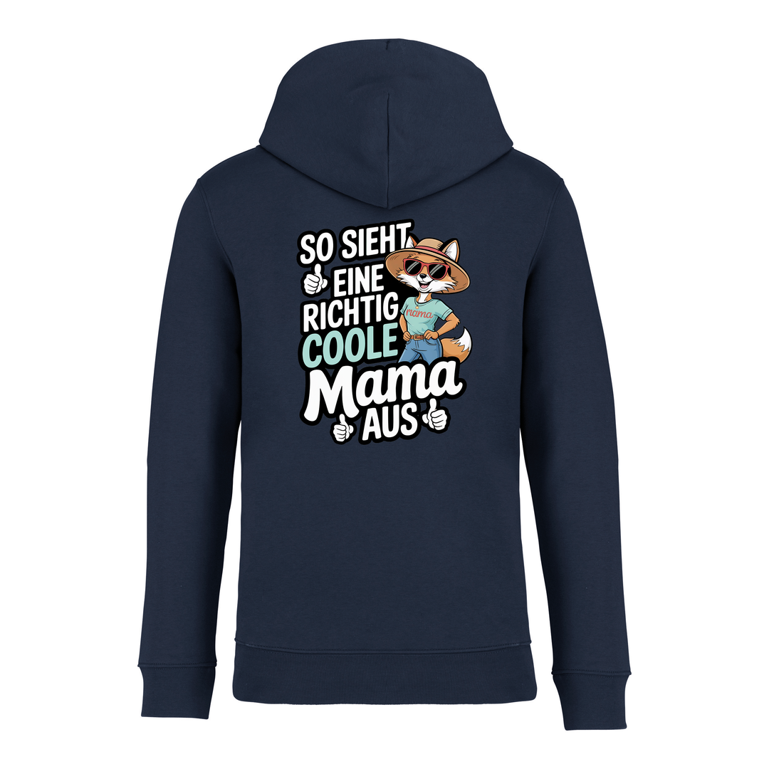COOLE MAMA (Rückendruck) - Bio Hoodie Unisex