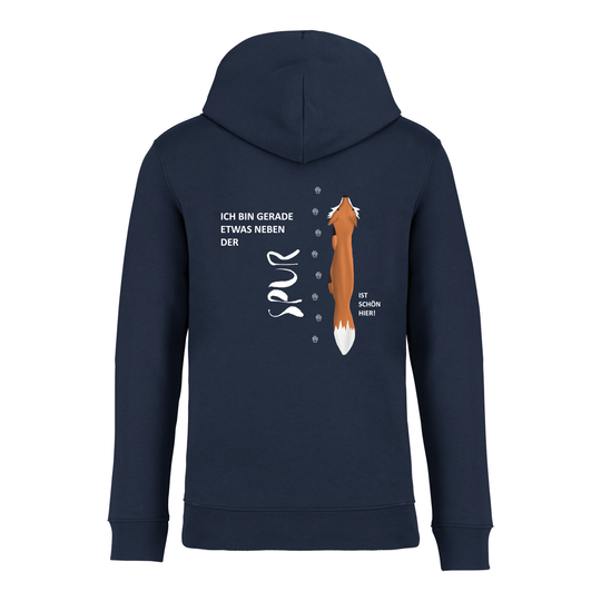 NEBEN DER SPUR (Rückendruck) - Bio-Hoodie Unisex