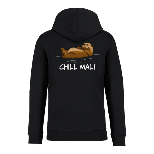 CHILL MAL (Rückendruck) - Bio-Hoodie Unisex