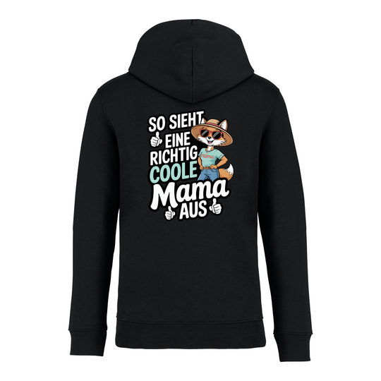 COOLE MAMA (Rückendruck) - Bio Hoodie Unisex