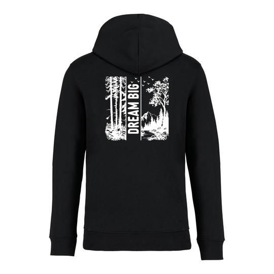 DREAM BIG (Rückendruck) - Bio Hoodie Unisex