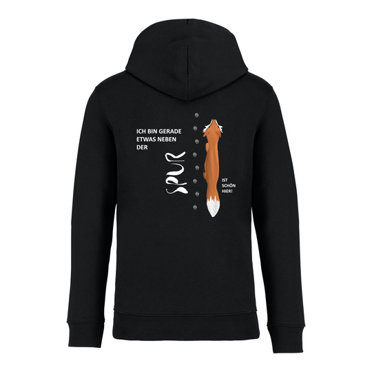 NEBEN DER SPUR (Rückendruck) - Bio-Hoodie Unisex