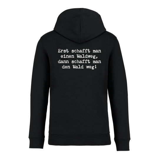 WALDWEG (Rückendruck) - Bio-Hoodie Unisex