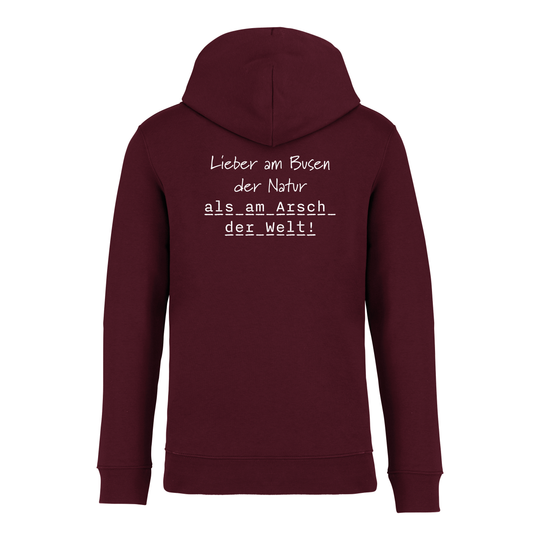 BUSEN DER NATUR (Rückendruck) - Bio-Hoodie Unisex