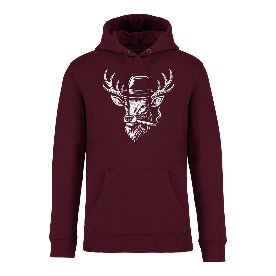 HIRSCH MIT HUT - Bio Hoodie Unisex