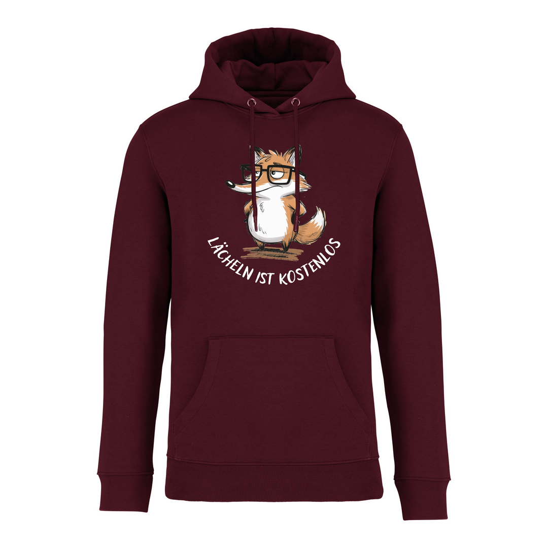 LÄCHELN IST KOSTENLOS - Bio Hoodie Unisex
