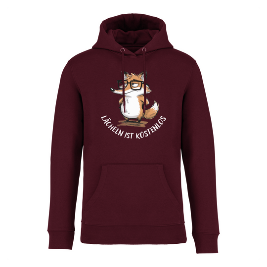 LÄCHELN IST KOSTENLOS - Bio Hoodie Unisex