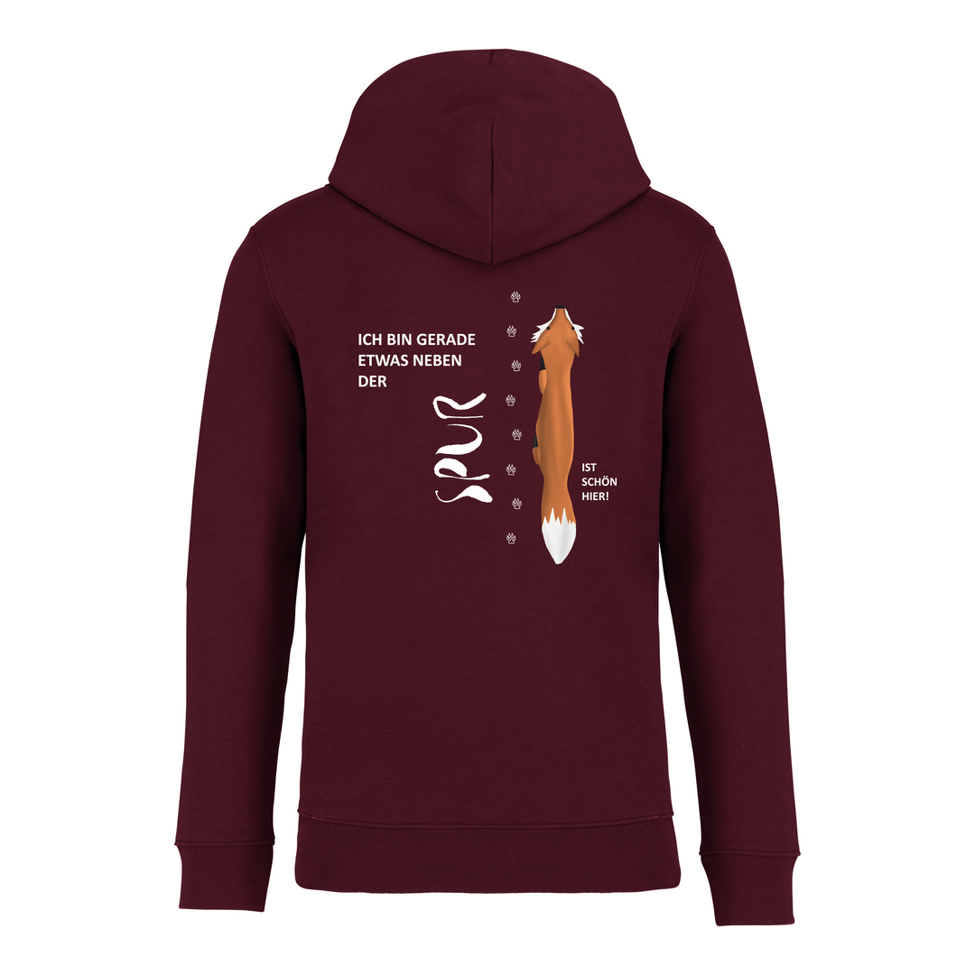 NEBEN DER SPUR (Rückendruck) - Bio-Hoodie Unisex