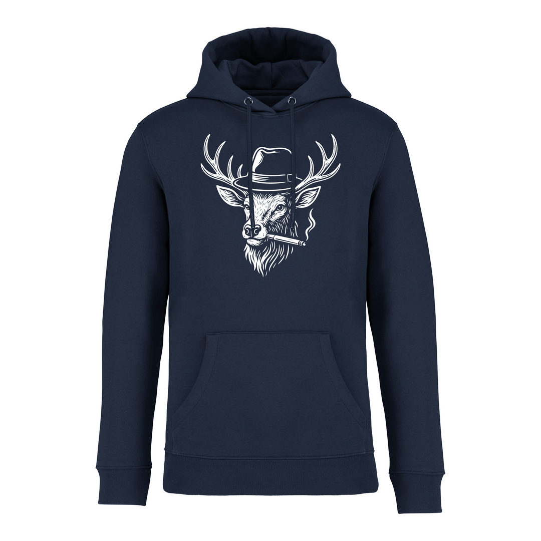 HIRSCH MIT HUT - Bio Hoodie Unisex