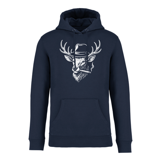 HIRSCH MIT HUT - Bio Hoodie Unisex