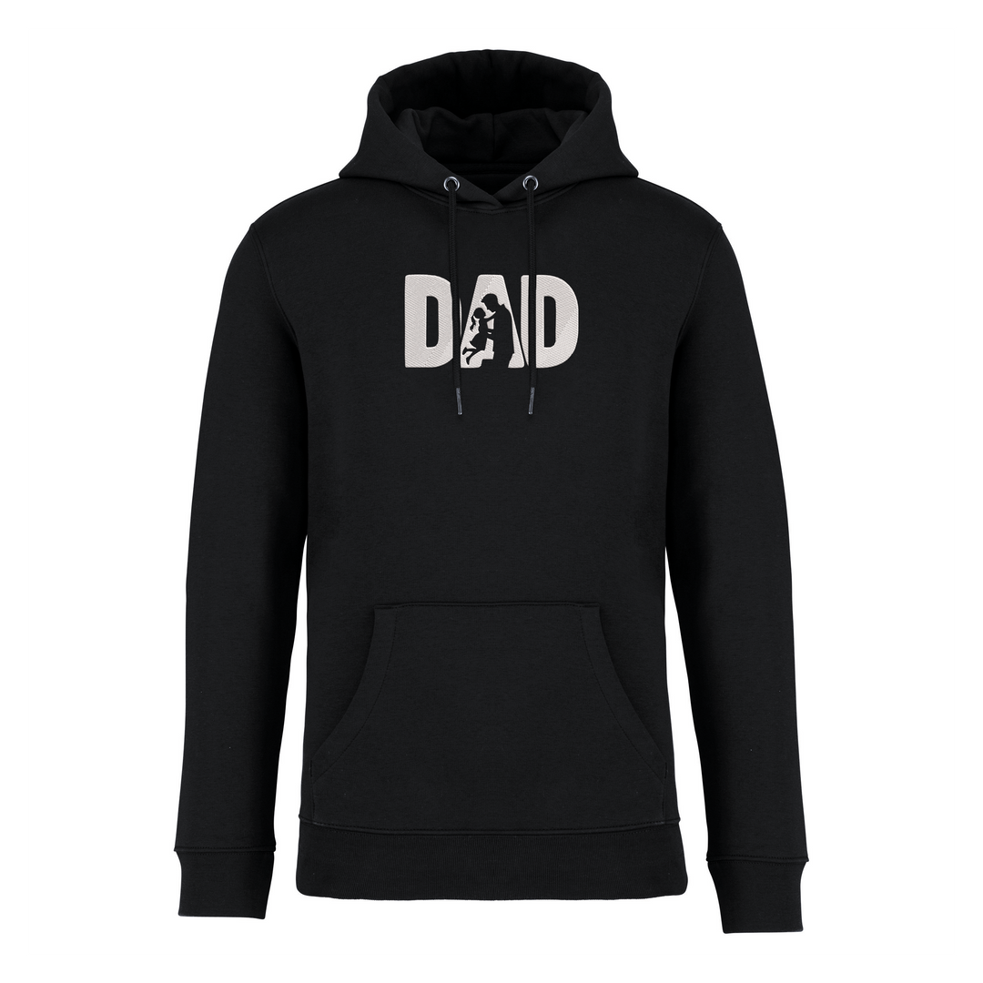 DAD - Tochter (gestickt) - Bio Hoodie Unisex