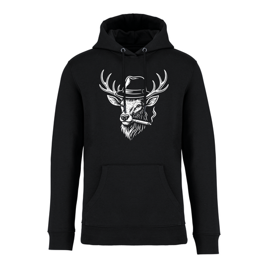 HIRSCH MIT HUT - Bio Hoodie Unisex