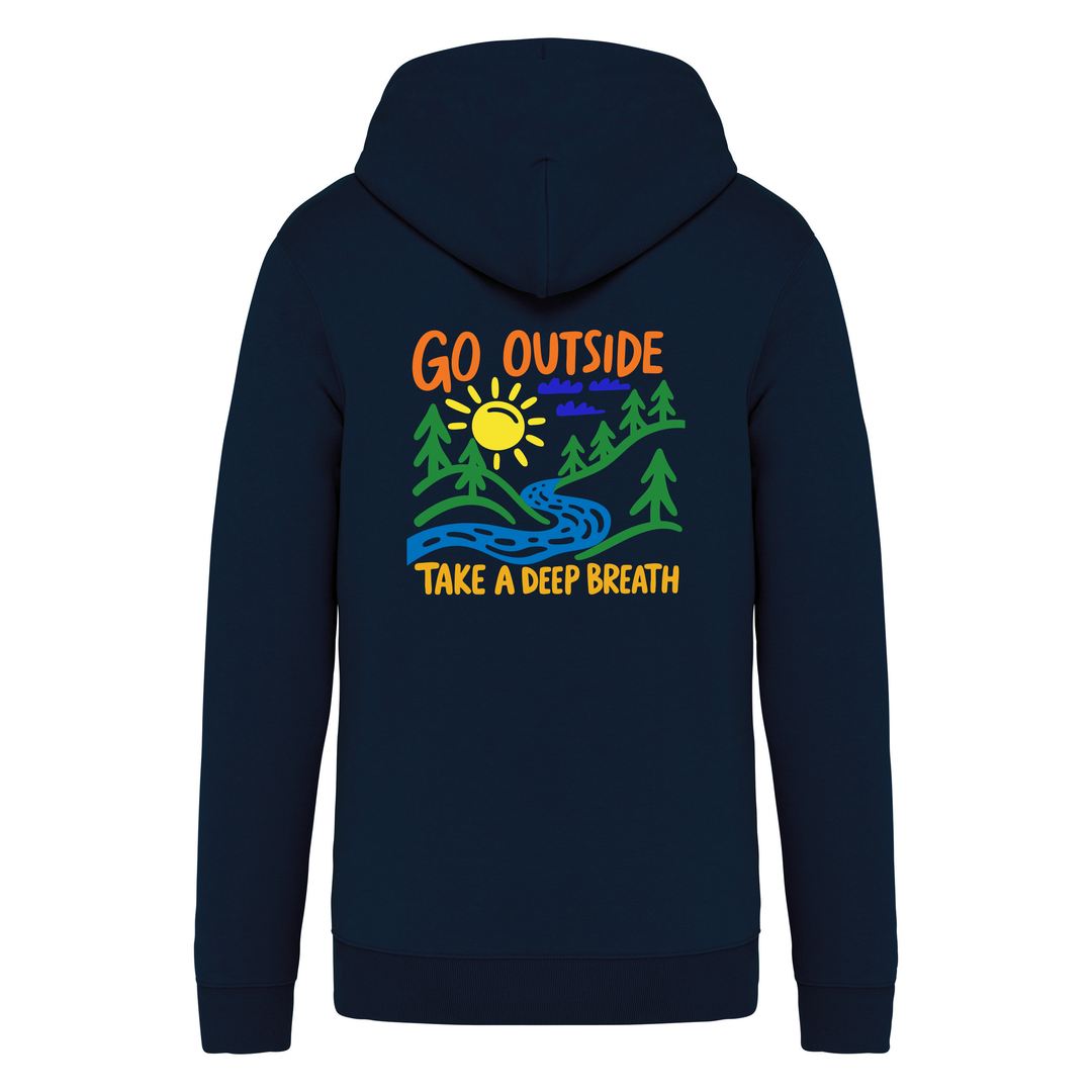 GO OUTSIDE - Bio Sweatjacke Unisex