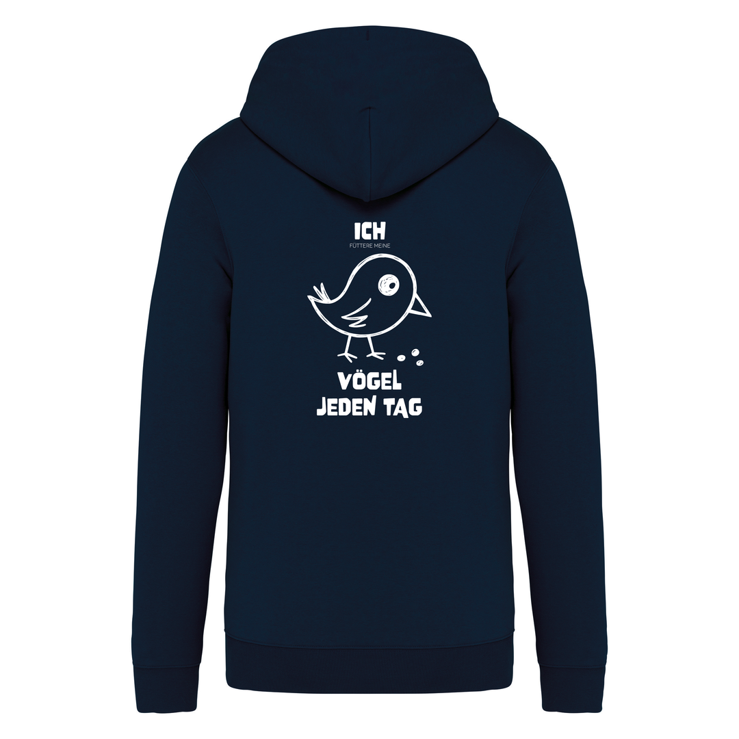 VÖGEL FÜTTERN - Bio Sweatjacke Unisex