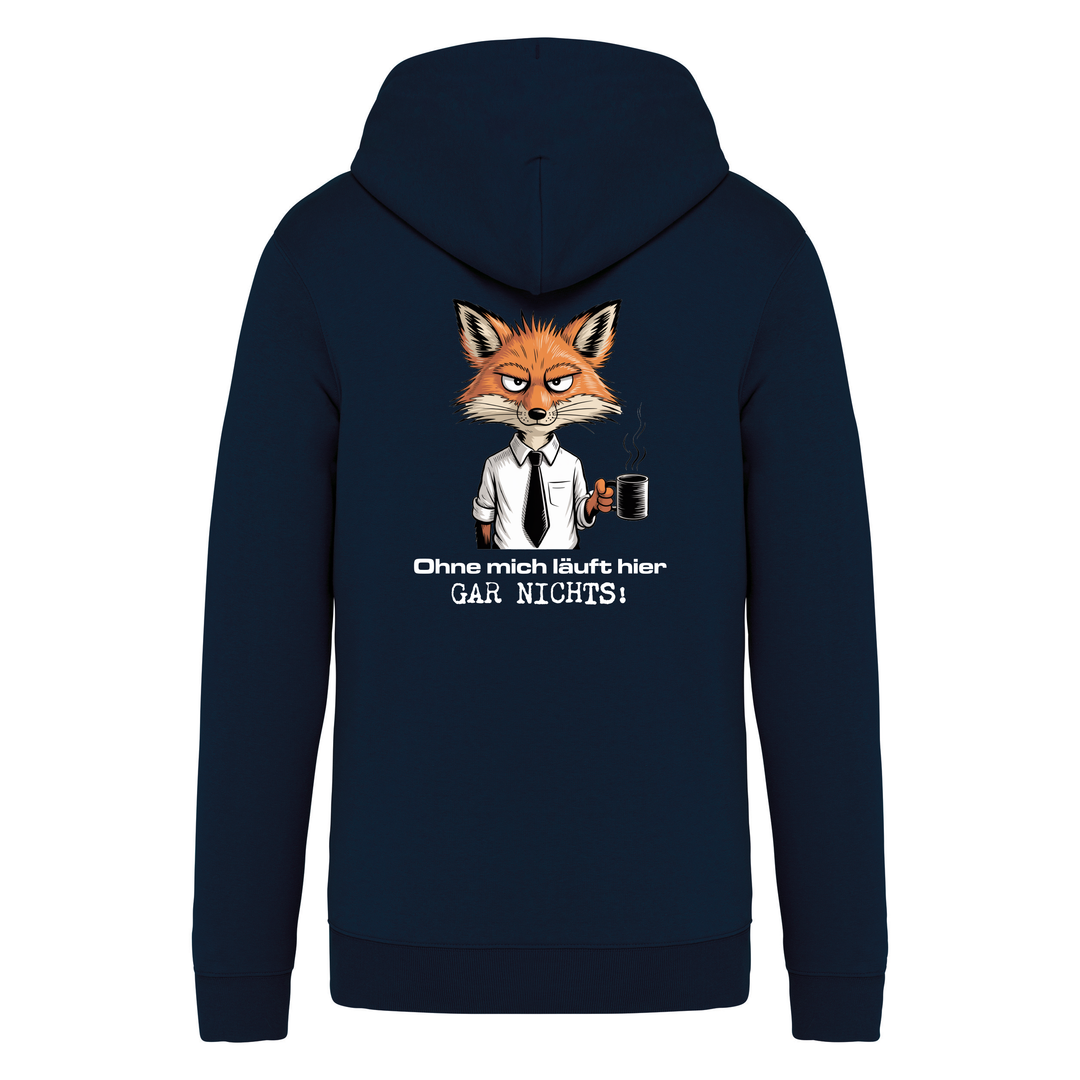 OHNE MICH LÄUFT NICHTS - Bio Sweatjacke Unisex